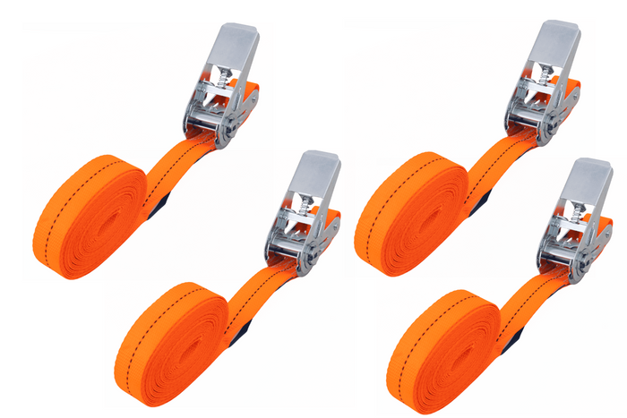 Set di quattro cinghie monopezzo HERMON da 5 m/25 mm/1 t con tenditore