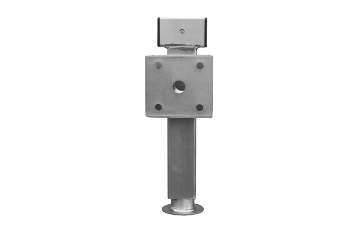 UNITRAILER D-110.000.049 supporto a manovella estensibile per rimorchio pianale da 1300 kg 410-645 mm