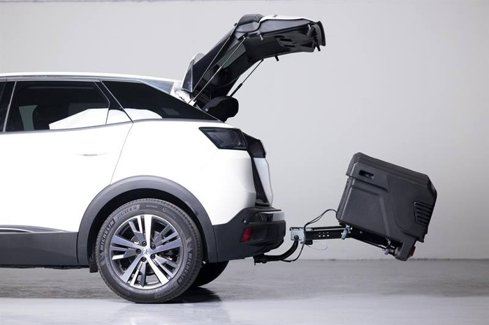 Towbox EVO classic gray - box portabagagli da montare sul gancio di traino