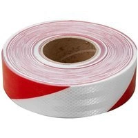 nastro catarifrangente 45m x 5cm nastro riflettente in segmenti bianco-rosso nastro di segnalazione