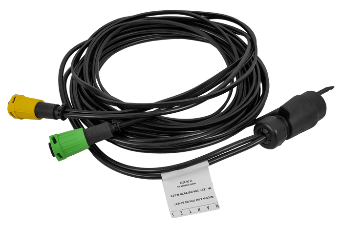 MANTES installazione elettrica, cablaggio per rimorchio barca 4,4 m, spina a 7 pin, 2 baionette a 5 pin