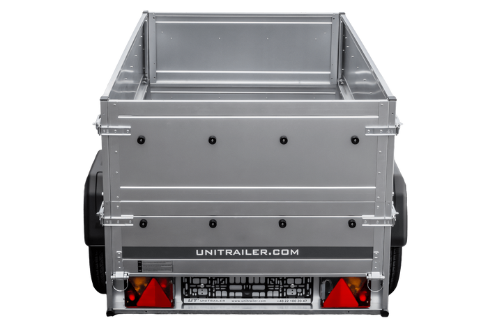 Rimorchio leggero 200x106 UNITRAILER GARDEN 200 KIPP con sponde BIS