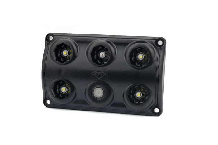 Lampada interna per auto a LED HORPOL LWD2157/CZ da 900 lm, nera, con interruttore e diodo rosso.