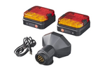 Luci posteriori a LED ProPlus a 13 pin, 4 funzioni sinistra + destra, magnetiche, Bluetooth