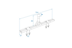 Adattatore per portabici da gancio di traino ProPlus 330238 per roulotte con timone da 760 mm