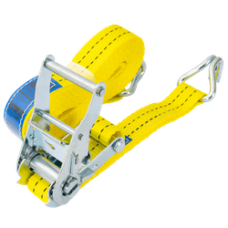 Cinghia di trasporto gialla UNITRAILER da 6 m/35 mm/2 t con tenditore