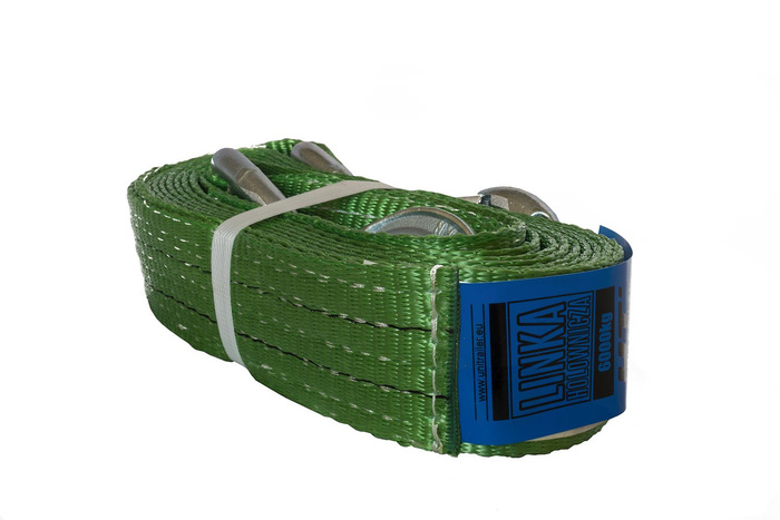 Cavo di traino con ganci UNITRAILER cinghia di traino 5m/60mm/6t verde