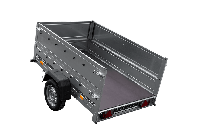 Rimorchio leggero 200x125 UNITRAILER GARDEN 201 KIPP con sponde BIS