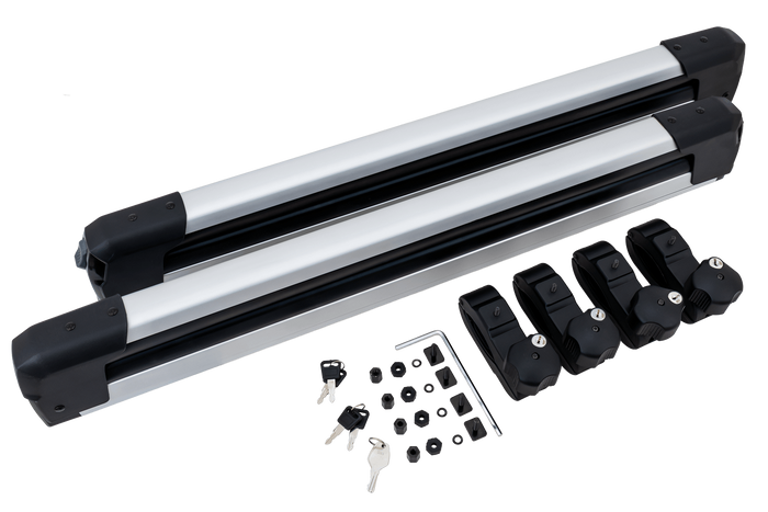 Inter Pack Frostline 6 - supporto estensibile in alluminio per 6 paia di sci o 4 snowboard