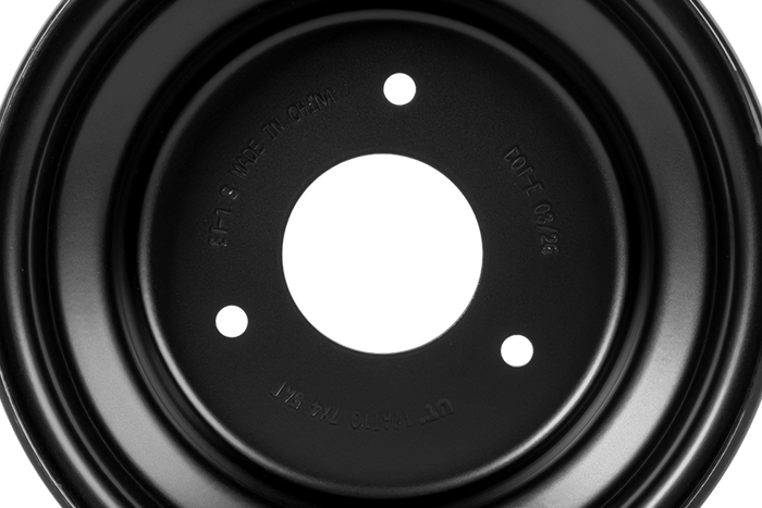 Cerchio in acciaio UNITRAILER nero 4.5ATx7" 3x90 ET:-1.8