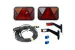 Set luci: luci posteriori a LED FRISTOM FT-270 + luci di posizione laterali a LED FRISTOM FT-145 + cablaggio MANTES 7m 7-PIN