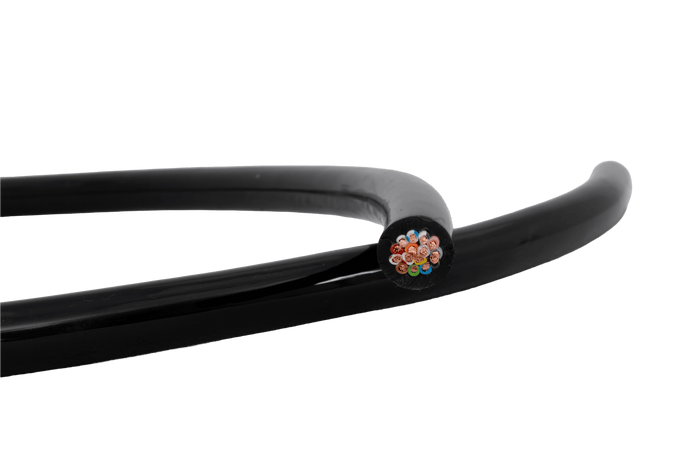 Cavo elettrico a quindici conduttori HYBSZ QLY-S 12x0,75+3x1 - 1 m