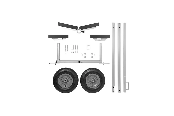 Carrello scorrevole ProPlus 740024CR per il trasporto di imbarcazioni leggere, pontoni da 70 kg