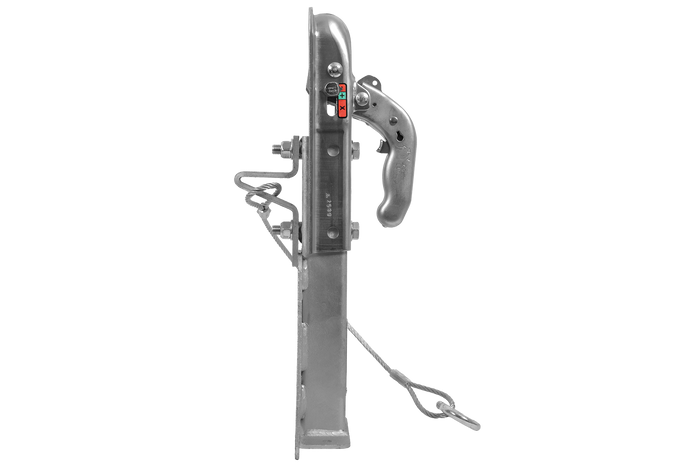 Gancio di traino KNOTT KQ14-A+KZE7.5 per rimorchio da 1400 kg con timone a V.