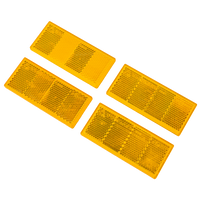 Set catadiottri riflettenti x4 Riflettore per rimorchi - arancione, 90 x 40 mm