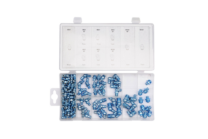 Set di ingrassatori metrici YATO YT-06888, 110 pezzi