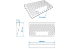Set di due rampe di accesso carrabili ProPlus 361570, rampe in gomma da 7 cm, portata 3000 kg.