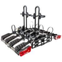 Portabici da gancio traino Inter Pack New Spider 4 per 4 biciclette