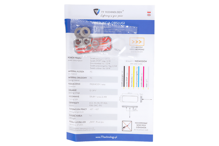 Fanale posteriore a LED TT Technology TT.12514, 5 funzioni, universale