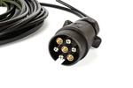 Impianto elettrico MANTES, cablaggio rimorchio 5,2 m, spina 7PIN, 2 baionette 5PIN