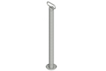 Supporto fisso con tubo corrugato KNOTT 6D6585.001 per rimorchio da 800 kg 48 mm 705 mm