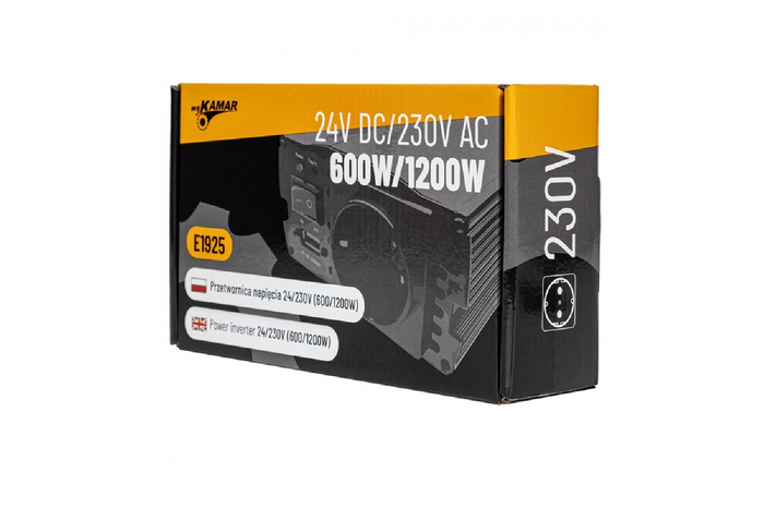 Convertitore di tensione 24V/230V (600/1200W) KAMAR E1925