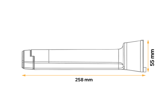 Cuneo fermaruota LOKHEN h: 225 mm E53 / completo di supporto