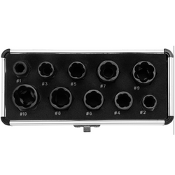 Estrattori per viti YATO YT-06031 9-19mm 10 pezzi.