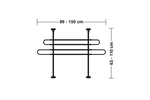 Divisorio per bagagliaio LAMP GRG-1 barriera per cani/bagagli 86-150 cm