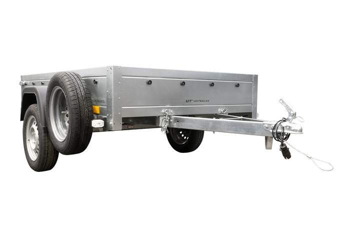Supporto ruota di scorta per rimorchio Unitrailer Garden Trailer kipp