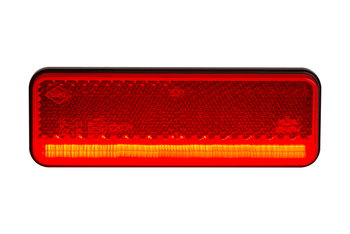 HORPOL LD 2437 Lampada di segnalazione a LED rossa universale SLIM