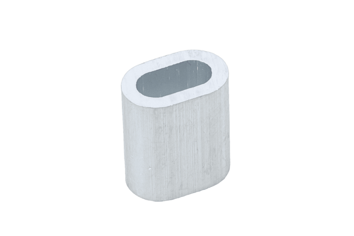 Connettore in alluminio per corde DROMET ZLA.4, manicotto per corde da 4 mm