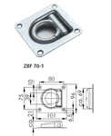 Anello Di Ancoraggio Winterhoff Zbf 70-1 a molla anello A "D" acciaio zincato per rimorchi