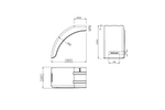 Parafango destro per rimorchio DOMAR DR1014002 passaruota 400/240mm