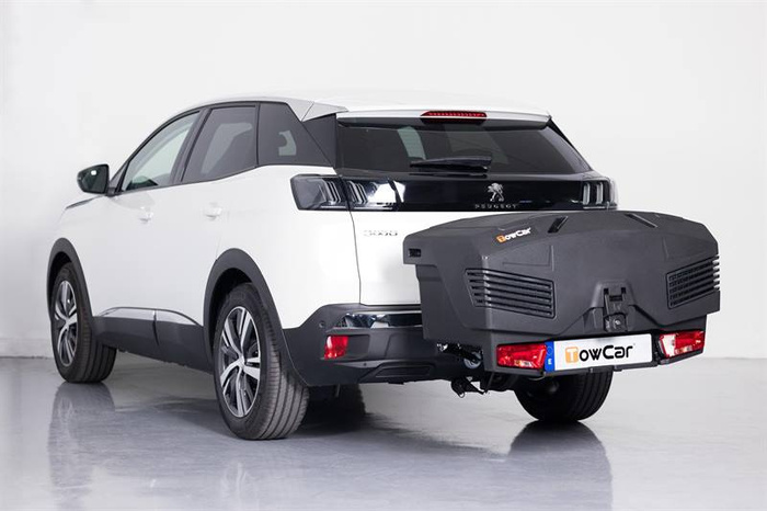 Towbox EVO urban black - portapacchi da montare sul gancio di traino