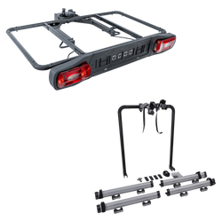 Piattaforma di aggancio Inter Pack Re-Cargo + adattatore per il trasporto di 2 biciclette