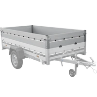 Sponde laterali in alluminio BIS per i rimorchi UNITRAILER GARDEN 264 KIPP ALU e 264/2 KIPP ALU