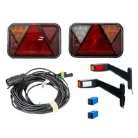 Set luci: luci posteriori a LED FRISTOM FT-270 + luci di posizione laterali a LED FRISTOM FT-145 + cablaggio MANTES 7m 7-PIN