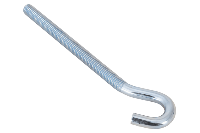 Gancio da cantiere DROMET HZ M6x100 con estremità aperta (piegata)