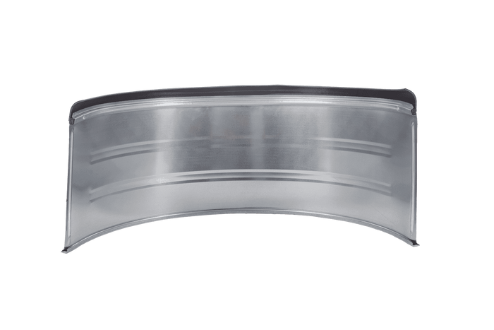 Parafango doppio per rimorchio 15-16" DOMAR DK7120 passaruota 880/400mm in metallo con bordo in gomma