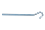 Gancio da cantiere DROMET HZ M6x120 con estremità aperta (piegata)