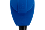 Spina angolata MANTES 2P+E CEE con presa aggiuntiva 16A 230V