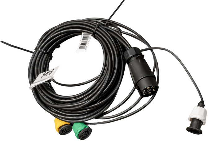 PRESA MANTES cablaggio elettrico per rimorchio per installazione 4,7 m 7 PIN connettore a baionetta 2x 5 PIN + 2x 2 PIN