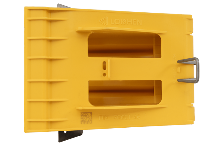 Cuneo per ruote G46 con staffa di montaggio LOKHEN h: 190 mm