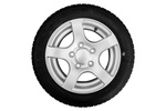 Ruota rinforzata per rimorchio PNEUMATICO KENDA 195/50 R13C 104/102N ALU STARCO RIM 6Jx13"H2 5x112 ET:30