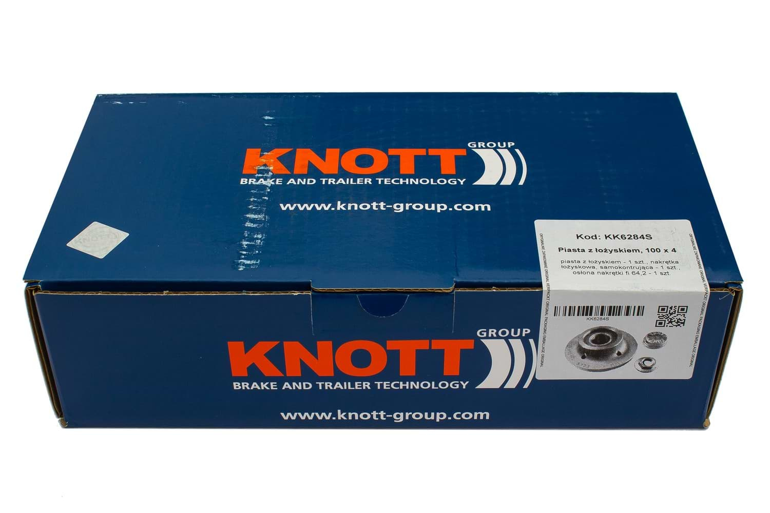 Mozzo con cuscinetto KNOTT 100x4 nel set - UNITRAILER