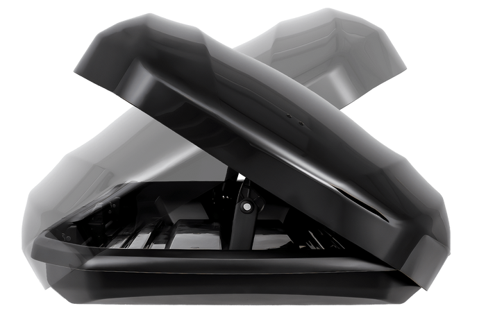 Box da tetto Inter Pack Skugga L 660, nero lucido