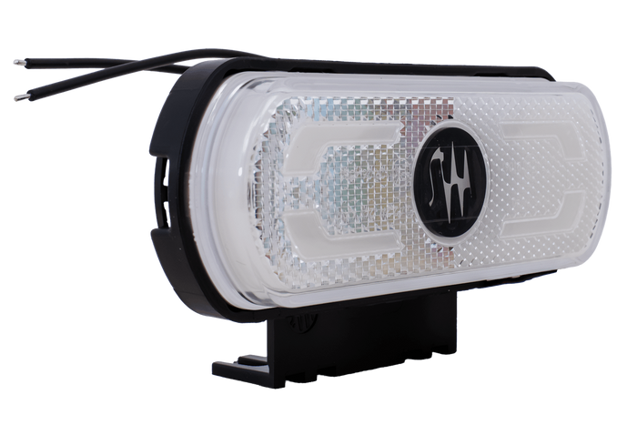 WAŚ W240 1600 LED luce di posizione universale bianca con supporto