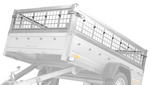 Set di sovrasponde grigliate per rimorchio Unitrailer Garden Trailer 230 kipp