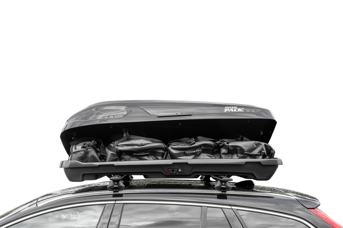 Box da tetto Inter Pack Monsun PRO M, nero metallizzato